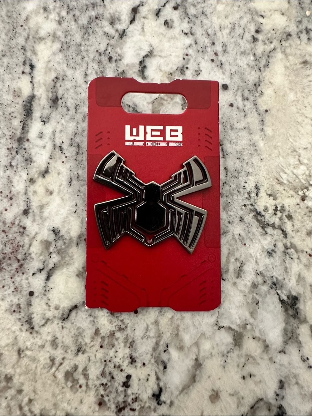 Disney Parks Marvel Web Slingers Pin